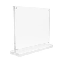 Transparent Acrylic Photo Frame Magnetic Poster Display Rack Certificate  File Magnetic Photo Frame Is Used For Desktop Display With Photo Frame  Bracket And Gift Box 