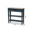 Console Flora, à un tiroir, brun / bleu Flora 29,68 po x l 31,2 po x P 9,82 po Flora