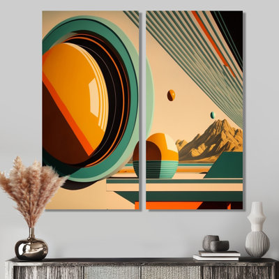 Vintage Mid-Century Graphics III - Large Abstract Midcentury Wall Decor