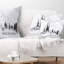 Coussin lombaire à silhouette de barcelone cityscape