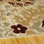 Tapis floral résistant aux taches