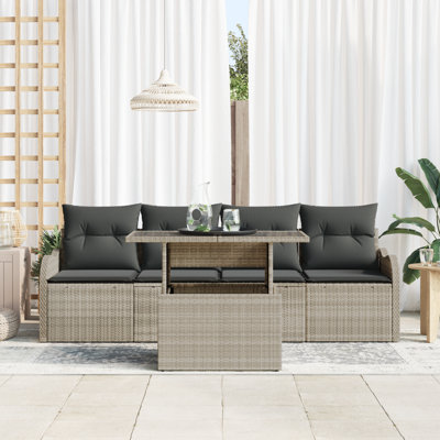 231cm Wide Patio Sofa with Cushions