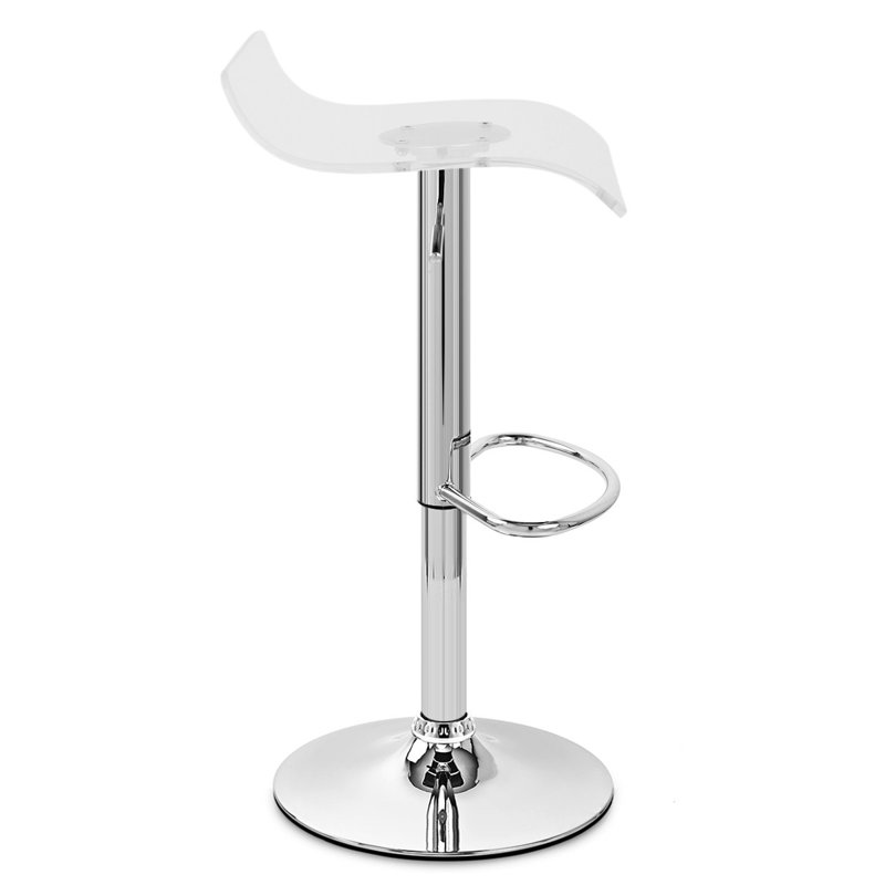 Derenzo Swivel Adjustable Height Counter Stool with Metal Frame