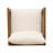 Paola Acacia And PVC-coated polyester Club Chair, Beige