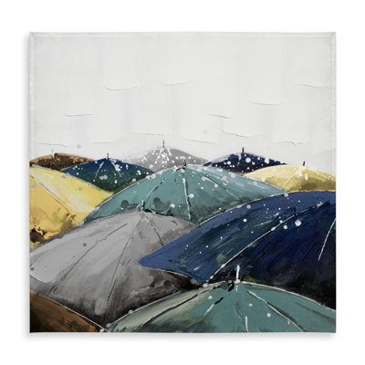 Umbrellas Blue Tablecloth | Indoor Outdoor Home Decor