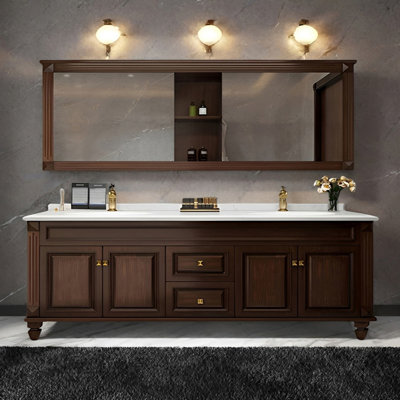 American solid wood bathroom cabinet