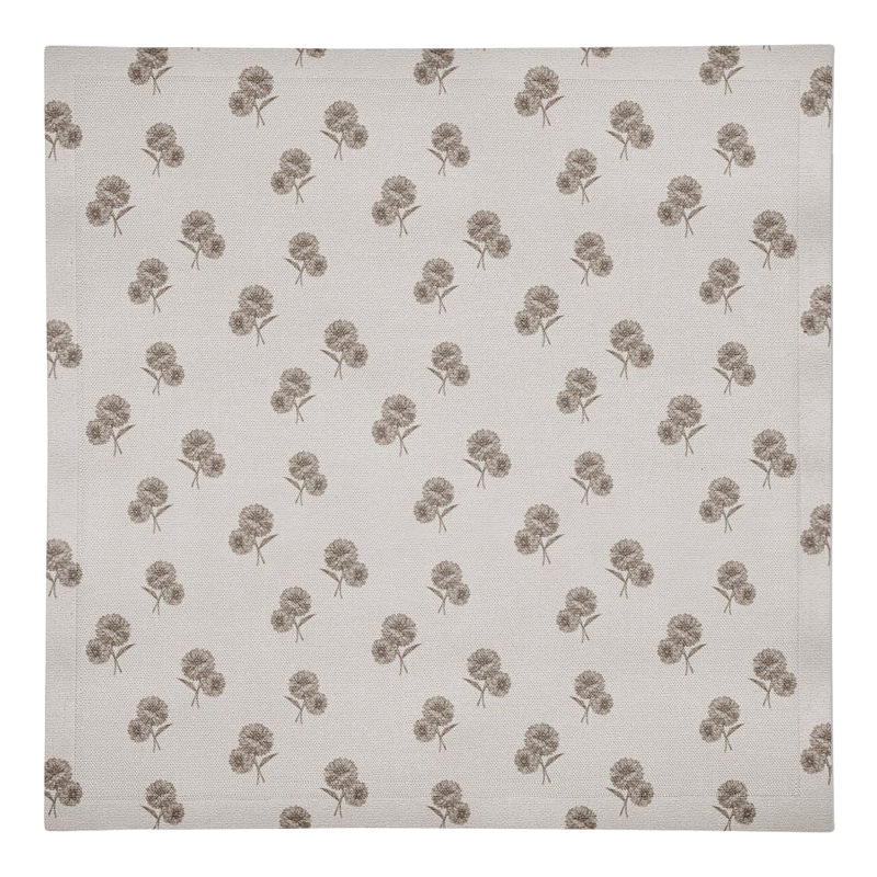 Serviette de table rectangulaire en coton sergé, Brun clair