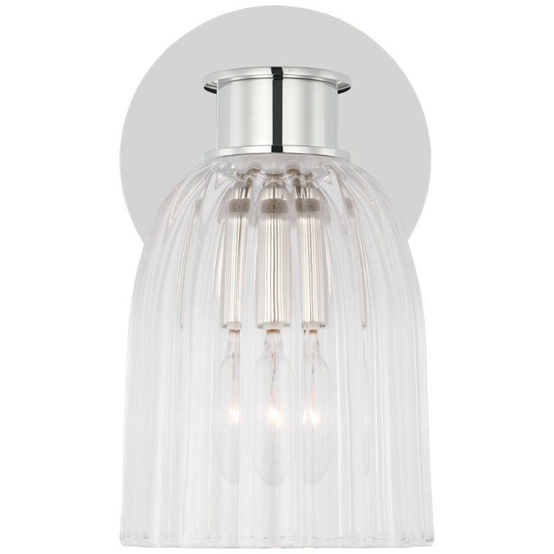 Asalea 1 - Light Bath Sconce, Hand Rubbed Antique Brass