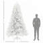 Arbre de Noël artificiel de 9 pi avec 2132 pointes de branches, mécanisme d'ouverture automatique et base en acier durable pour un décor des Fêtes facile-223545793