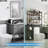 8-Tier Over The Toilet Storage With Side Rack, Over Toilet Storage Rack With Adjustable Shelf