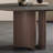 High-end round home dining table and chair