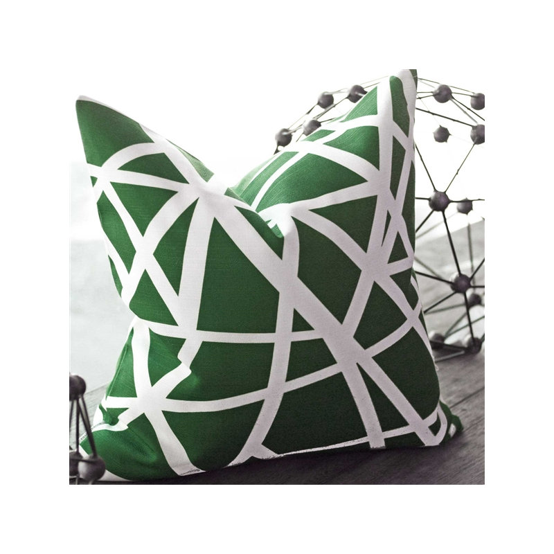 Bird's Nest Indoor/Outdoor Throw Pillow, Green