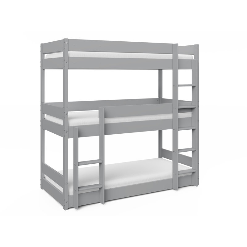 Kansas 90 X 190cm Bunk Bed, Grey