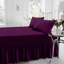 Percale Valance Sheet Polycotton Solid Colour Bed Sheet Single Double King Super King Machine Washable High Quality-19277587-19277573