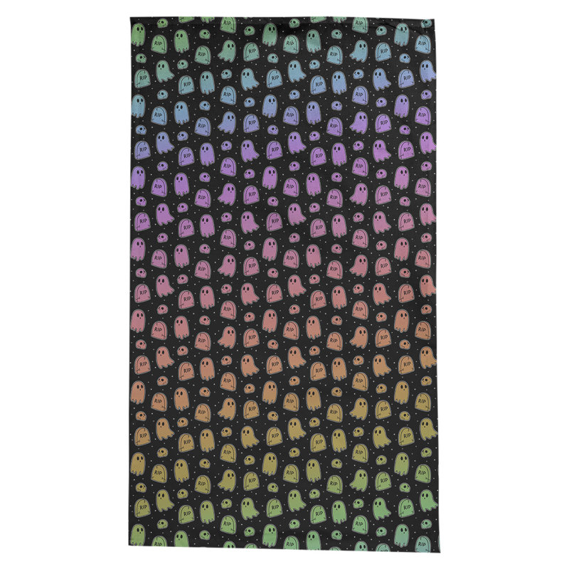 Nappe à motif géométrique avicia, Noir / rose / orange