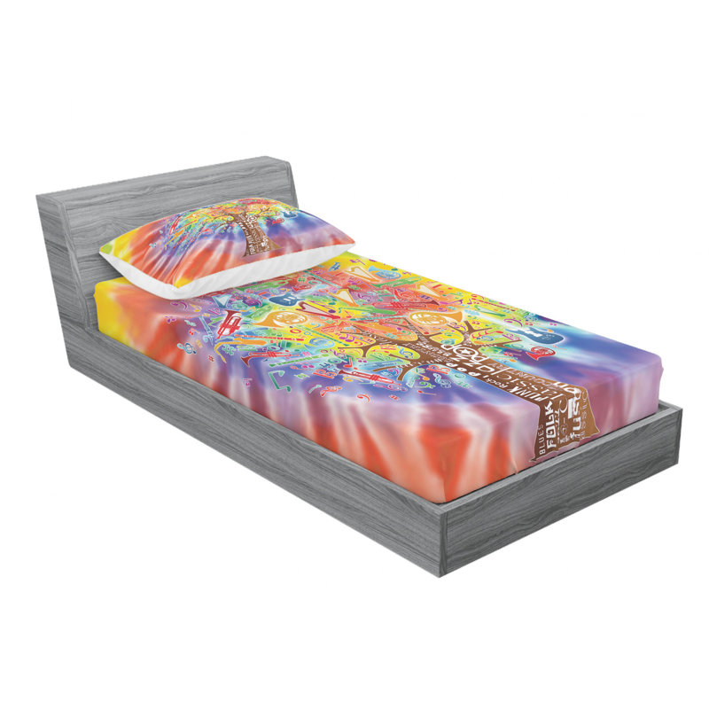 Microfiber Sheet Set, Twin Sheet Set with Fitted Sheet