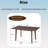 60" Rustic Farmhouse Rectangular Dining Table-964315076