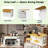 Large Rolling Kitchen Island With 2 Bar Stools, Drop Leaf, Power Outlet, Internal Storage Racks, 5 Open Side Racks, 2 Drawers-48889009
