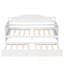 Lit simple en bois avec lit gigogne
