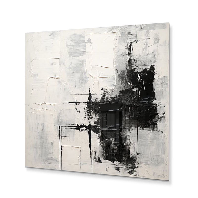 "Minimalisme scandinave harmonie Art I" sur métal, H 16 po x l 16 po x P 1 po