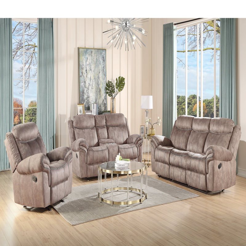 Fauteuil inclinable oscillant 2 tons, Brun