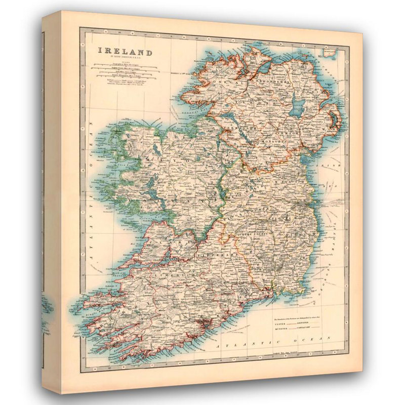Johnstons Map of Ireland