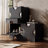 Black Combination Wood Single Cabinet with Drawer