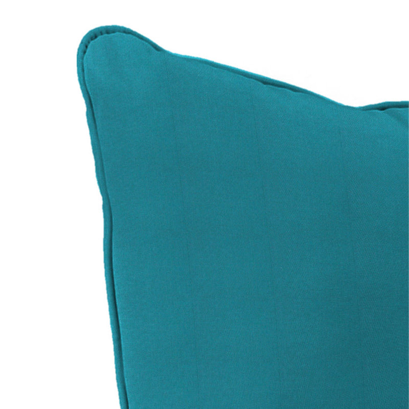 24" x 26.5" Outdoor Deep Seat Chair Cushion Set with Welt, Spectrum Peacock
