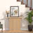 41.3'' Long Console Table, Fluted Wooden Sofa Table Behind The Couch, Mid Century Entryway Table-1938243853
