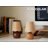 10.6’’ H Boho Rattan Table Lamp with Faux Wood Metal Base for Bedroom & Living Room, E26 Socket-569668325