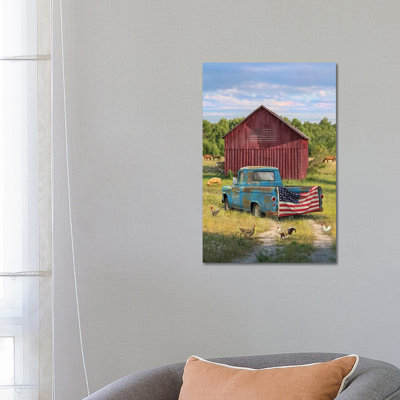 Summer Farm - Wrapped Canvas Print
