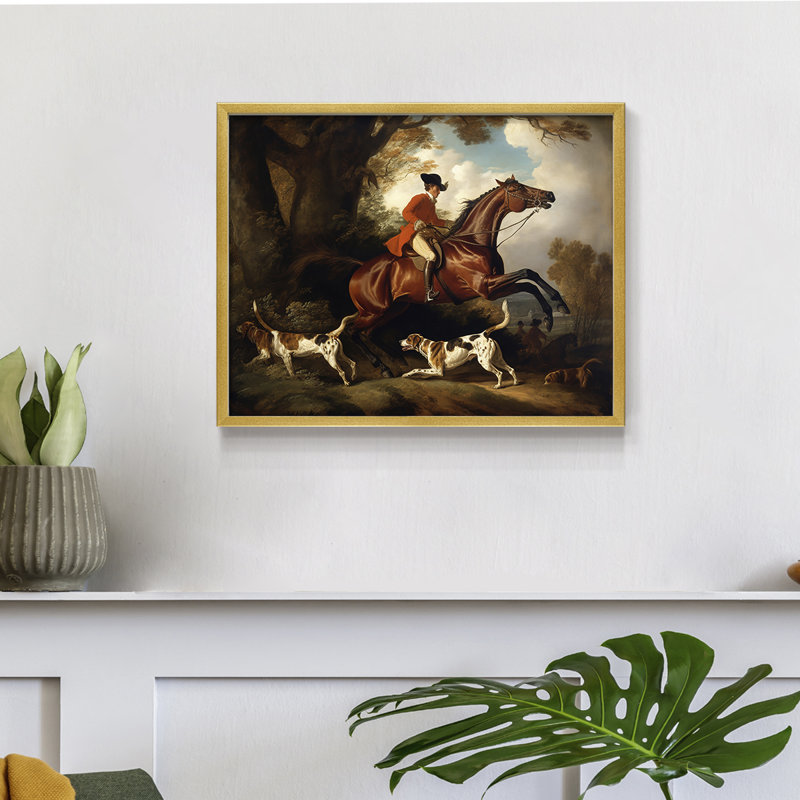 Faune - Lxxxvii - Reproduction encadrée - Restickable, Or, H 16 po x l 20 po