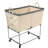 Canvas Rolling Laundry Basket with Handles-132062711-132062710