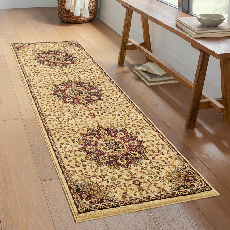 Classic GC_VIN5014 Cream 2 Ft. 7 In. X 7 Ft. 3 In. Area Rug, Runner 2'8" x 7'4"