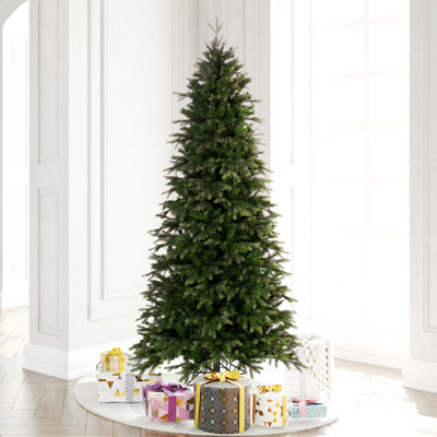 Slim Cashmere Flocked Pine Christmas Tree