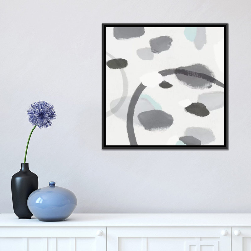 Impression sur toile, H 18 po x l 18 po x P 1,5 po, Toile avec cadre noir, Pas de tapis