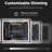 LED Bathroom Vanity Mirror with Anti-Fog, Dimmable Front and Backlit Lights, Tempered Glass-780090414