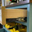 Armoire d'entrée avec support à vin et rangement pour buffet