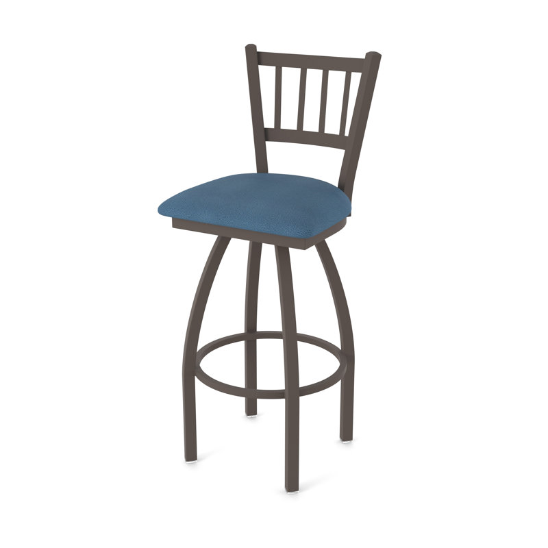 Tabouret pivotant 810 Contessa, Bronze, Vinyle - baie Rein, Tabouret de bar (siège d'une hauteur de 30 po)