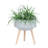 S/2 11/15" Terrazzo Planter W/ Wood Legs