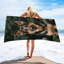 Serviette de plage berger allemand en microfibre à séchage rapide, 36 x 72 po