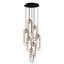 Keshawn 7 - Light Black/Gold Cluster Pendant