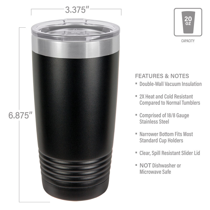 20 oz. Gobelet de voyage en acier inoxydable isolé sous vide