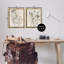 "Vintage Letters with Botanicals", ensemble de 2 toiles flottantes encadrées par Carol Robinson-832204228-832204231