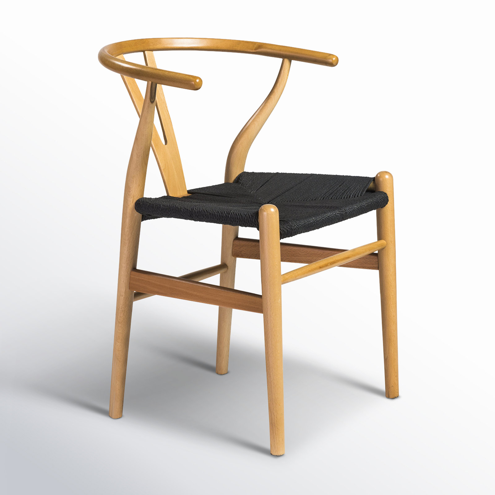 Fairbanks Side Chair, Black/Natural