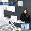 Convertisseur de bureau debout à hauteur ajustable VIVO (Série DESK-V000K)-97694248-97690529