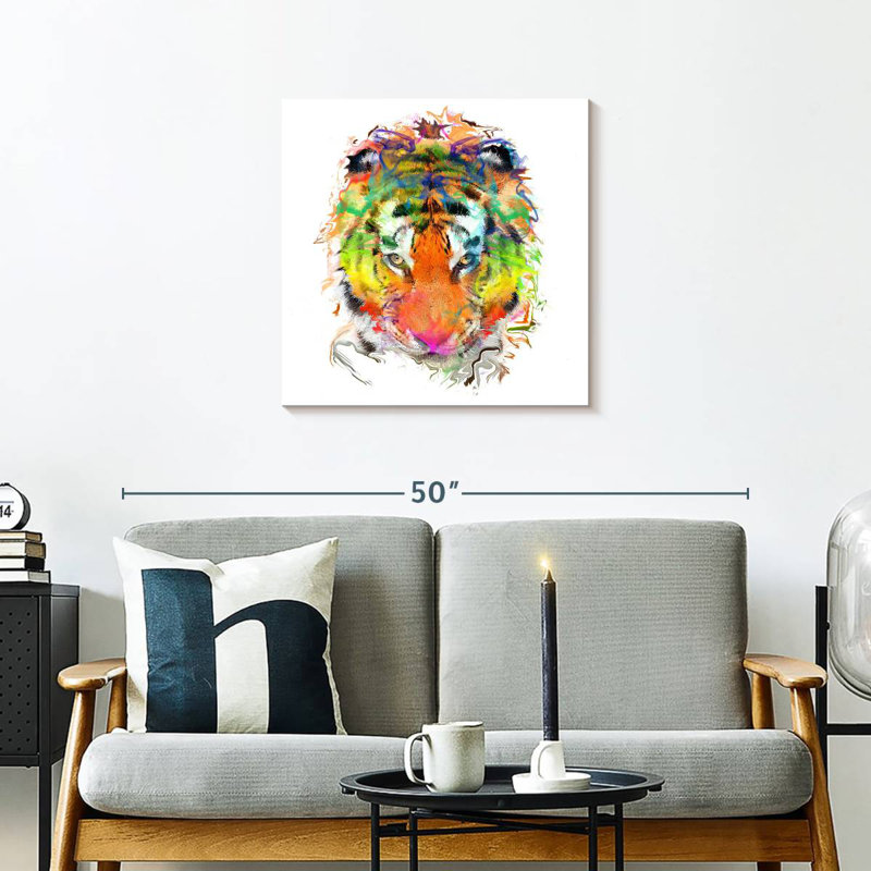 Crowle Tiger Paint, 24" H x 24" W