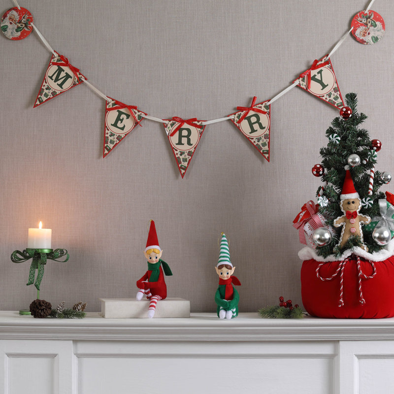 Merry Mischief Makers Set of 2 Recordable Knee Hugger Elves