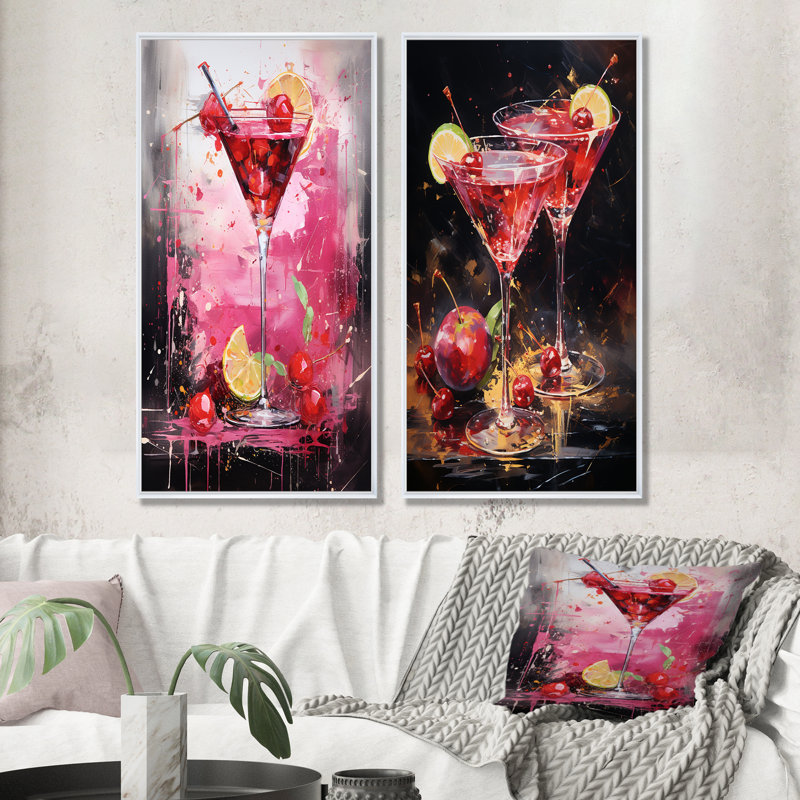 Ensemble de salon Cosmo Cosmos Martini, Cadre blanc, H 32 po x l 33 po