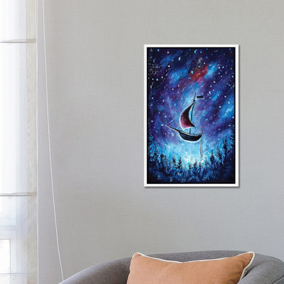 Pirate Ship In Cosmos by Valery Rybakow - Gallery-Wrapped Canvas Giclée on Canvas